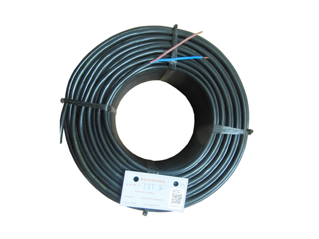 Cordon HO5VVF 2x1.50mm Negro 125301375 — Otras Marcas