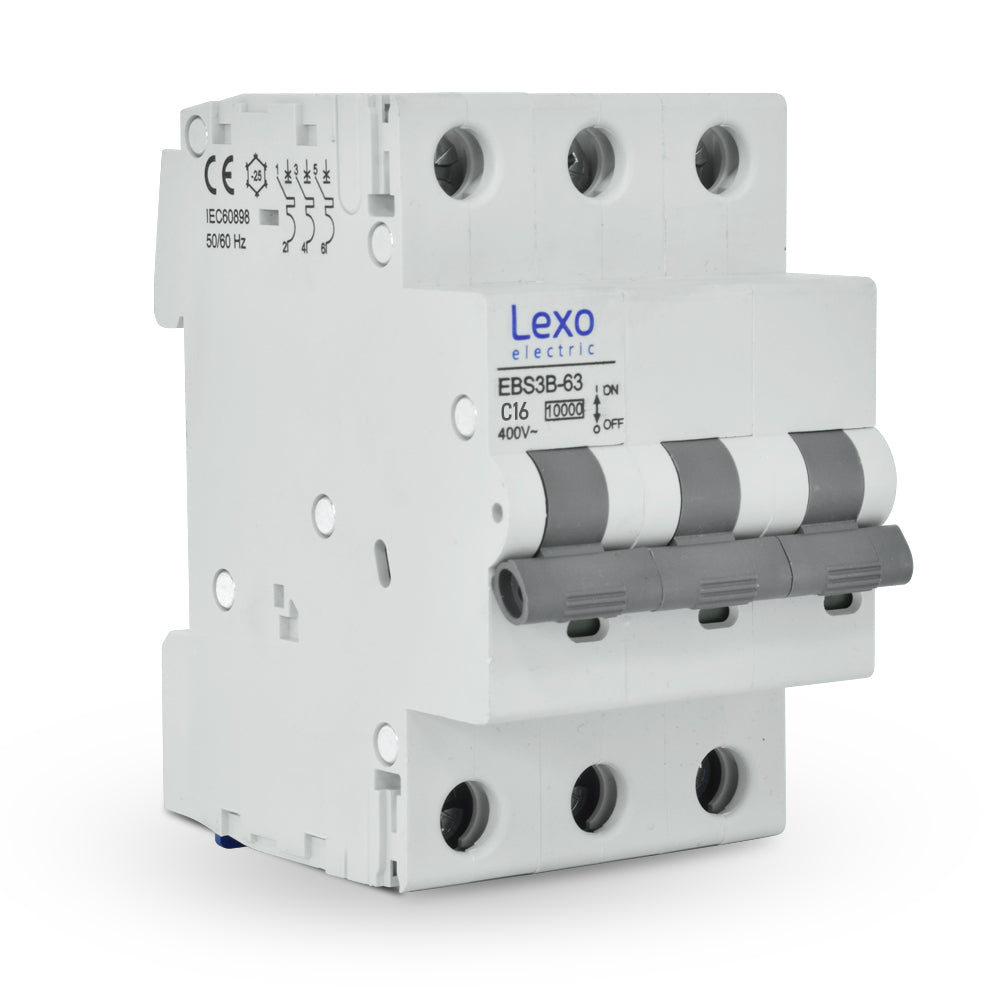 Interruptor automático 3x16A 10kA curva C 5310316