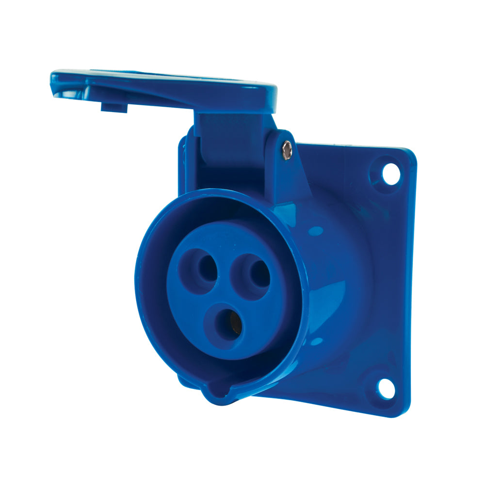 Enchufe Ind. Hembra Embutida IP44, 16A, 220V, 2P+T (5717204)