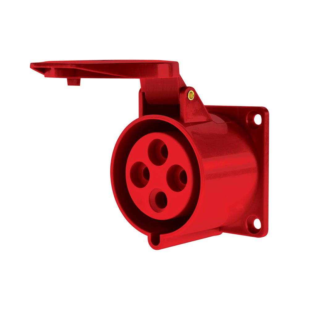 Enchufe Ind. Hembra Embutida IP44, 16A, 380V, 3P+T (5717208)