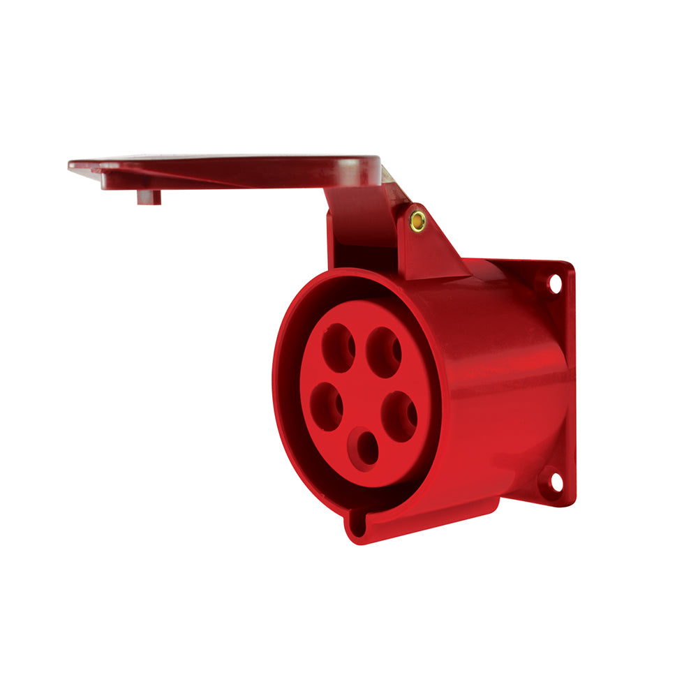 Enchufe Ind. Hembra Embutida IP44, 32A, 380V, 3P+N+T (5717221)