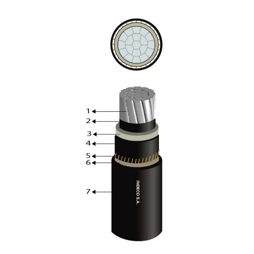 Cable /NA2XS2Y 18/30kV 630mm² PH16 Negro-uv 10053537 — Nexans — Nexans