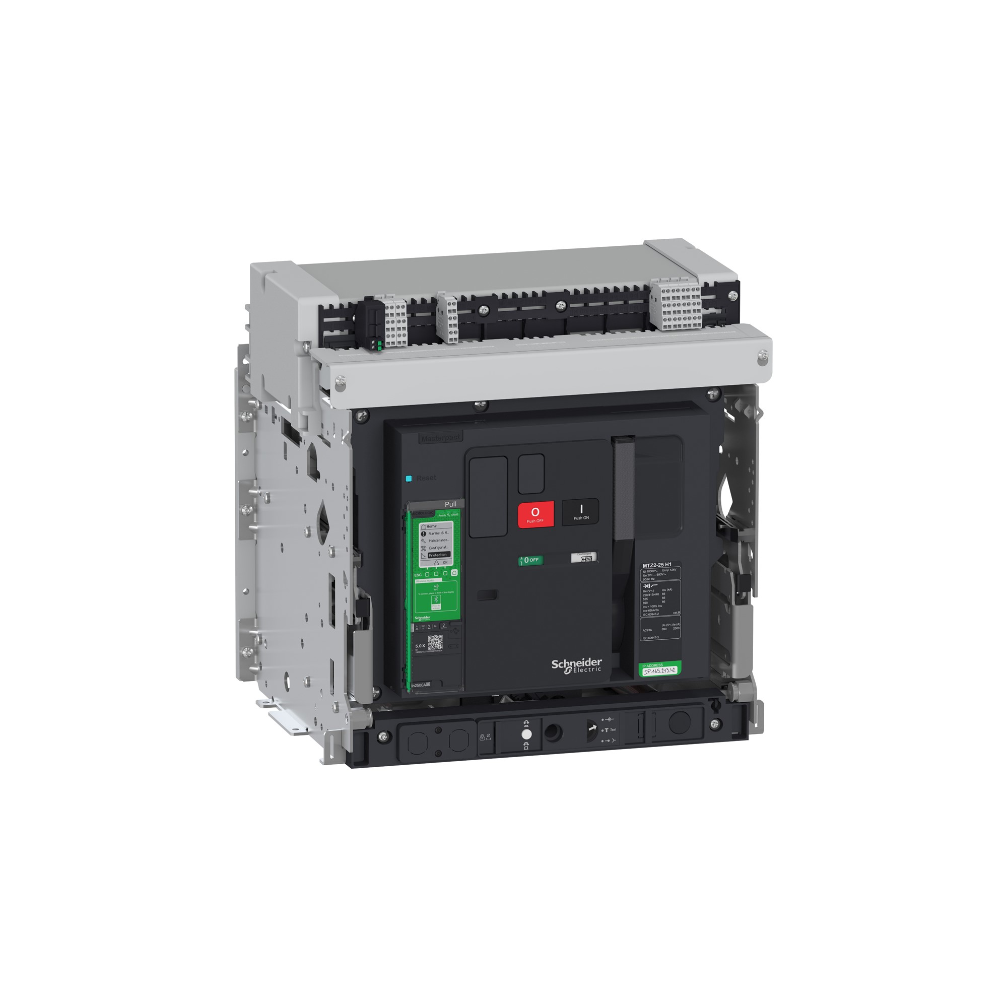Interruptor Masterpact MTZ2 H1 3P 2500 a Extraible Micrologic 5.0X H-v MTZ225H15x3PMD — Schneider Electric — Schneider Electric