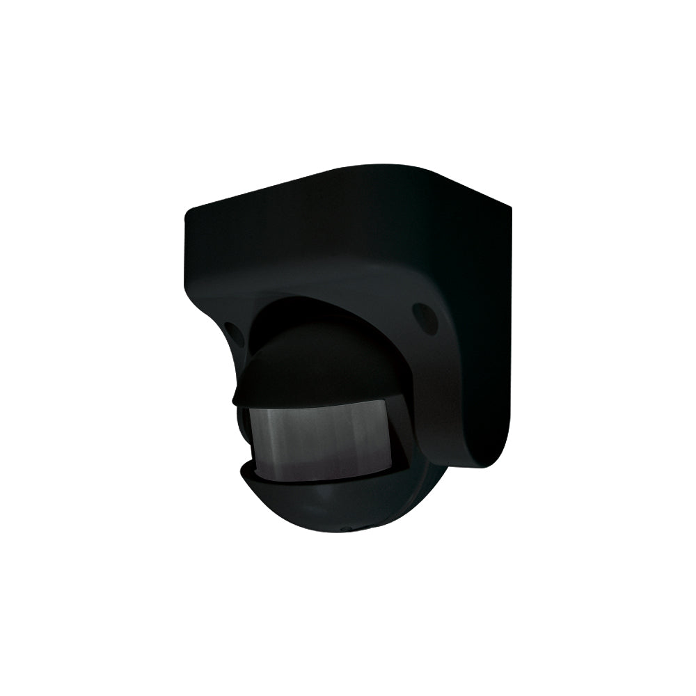 Sensor Movimiento Infrarrojo 180°-360°, 12M, IP44, Negro (5520110)