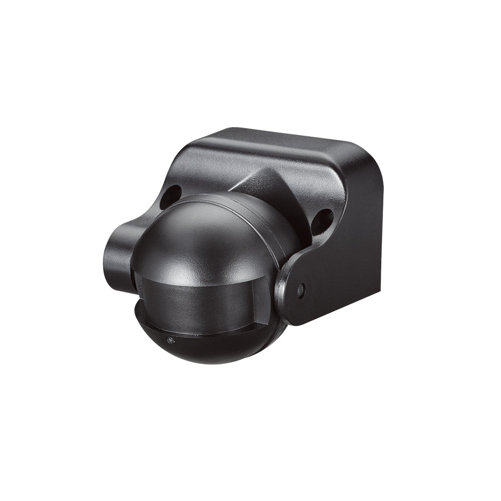 Sensor Movimiento Ultrasónico 180°-360°, 12M, IP44, Negro (5540110)