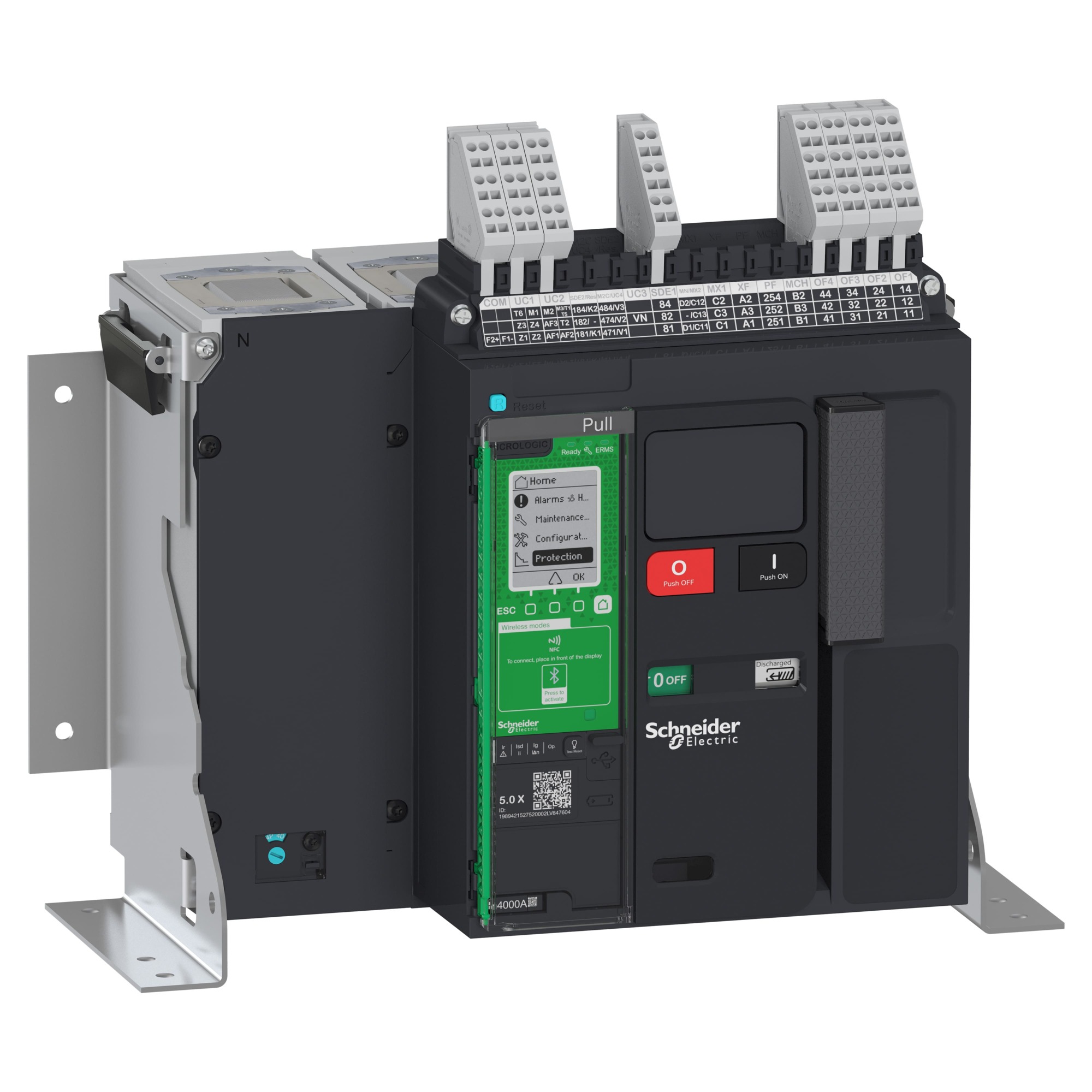 Interruptor Masterpact MTZ1 H1 4P 1600 a Fijo Micrologic 5.0X H-v MTZ116H15x4PMF — Schneider Electric — Schneider Electric