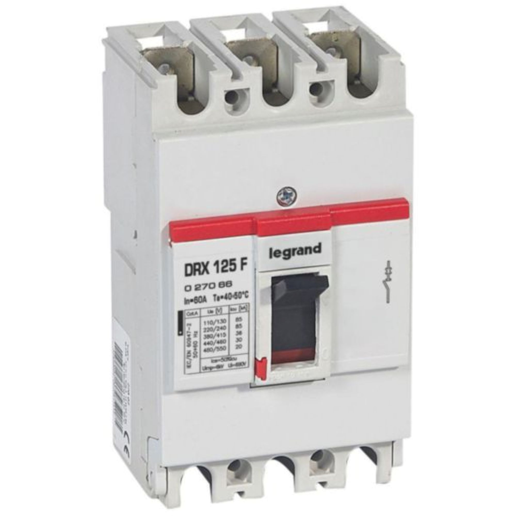 Interruptor automático 3x60A 35kA 27066 Legrand — Legrand