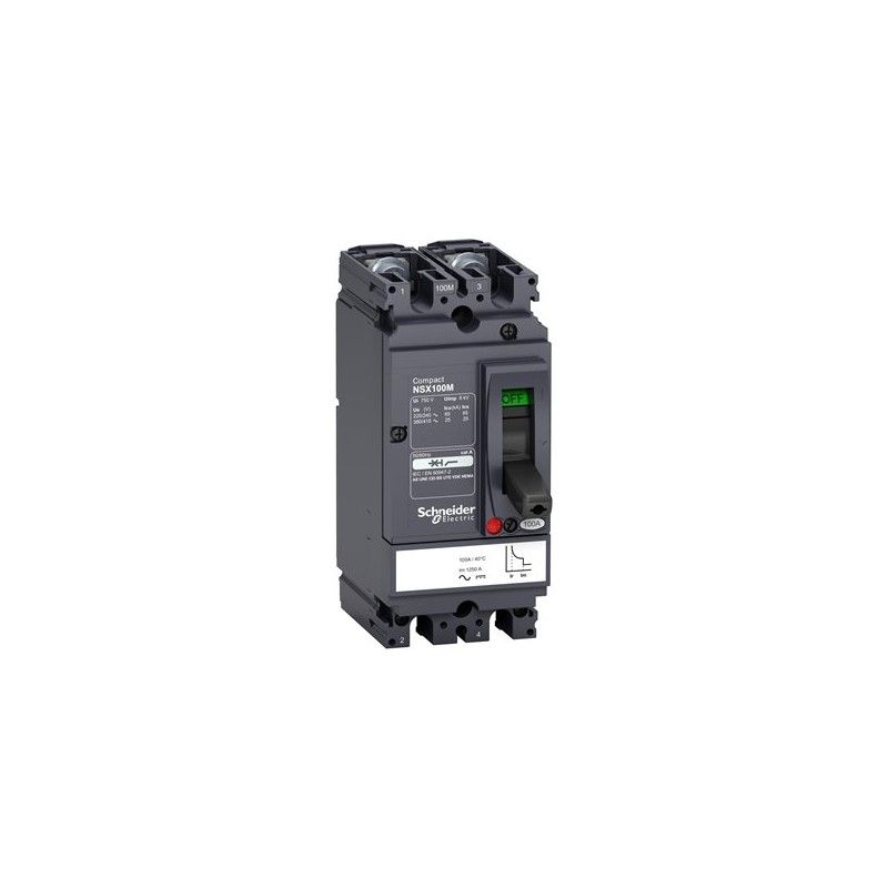 Interruptor caja moldeada 2x25A 85kA COMPACT NSX — Regulable 43860459 Schneider — Schneider Electric