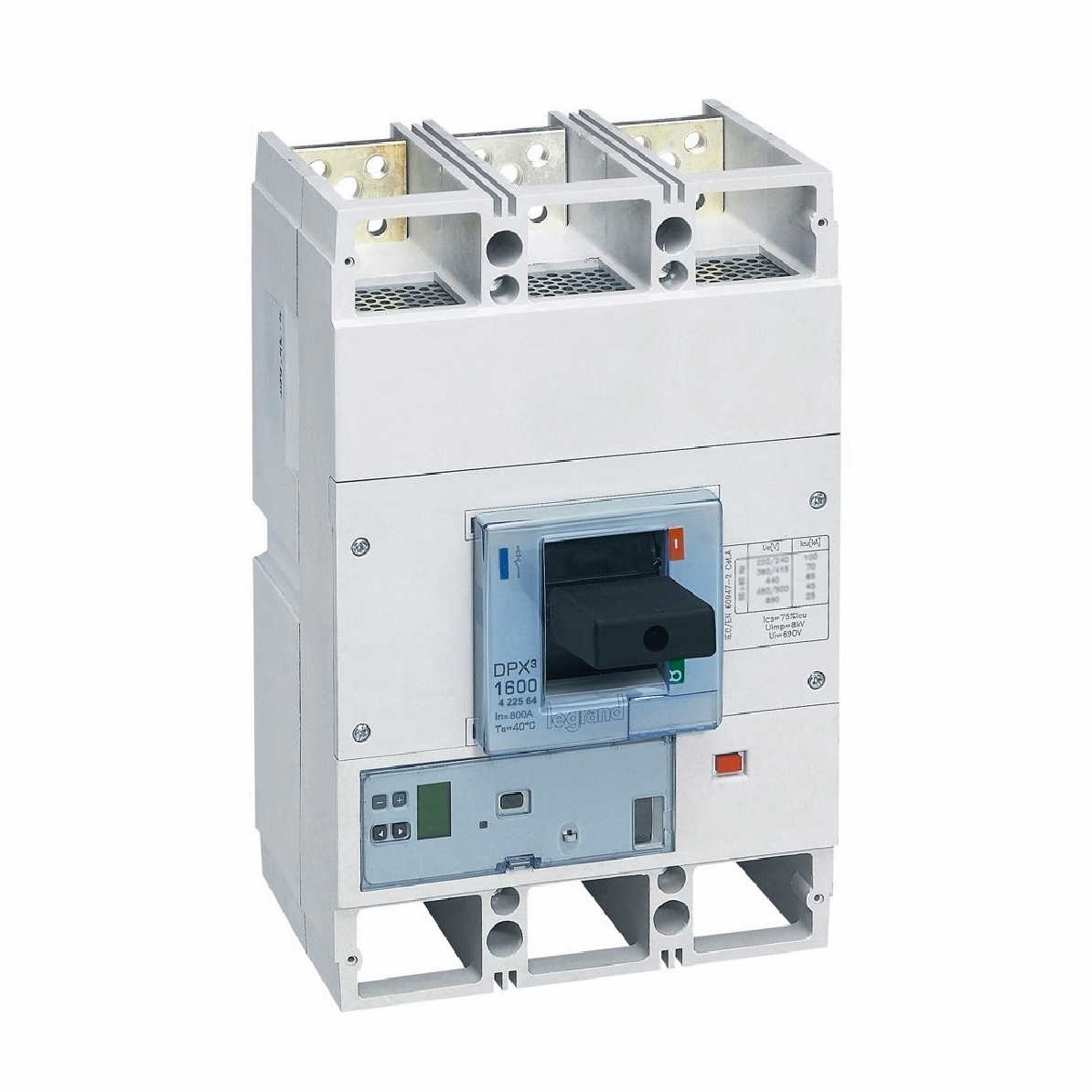 Interruptor caja moldeada 3x800A 400V 70kA DPX3 422564 Legrand — Legrand