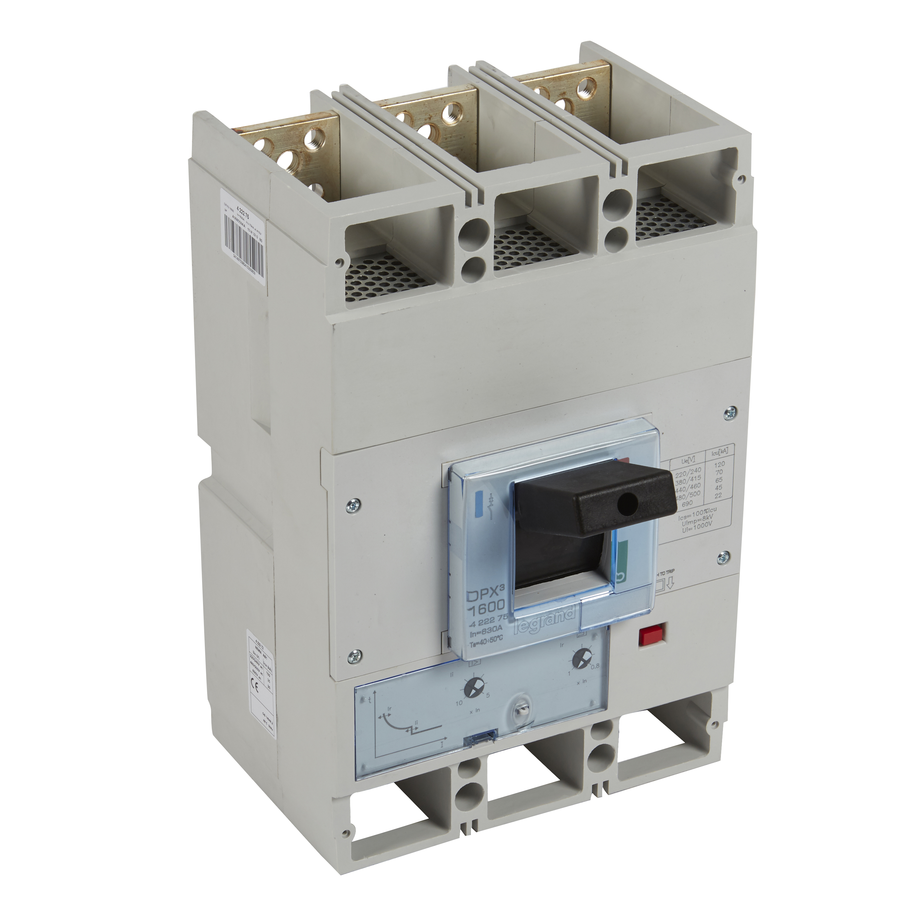 Interruptor caja moldeada 3x630A 400V 70kA DPX3 422275 Legrand — Legrand