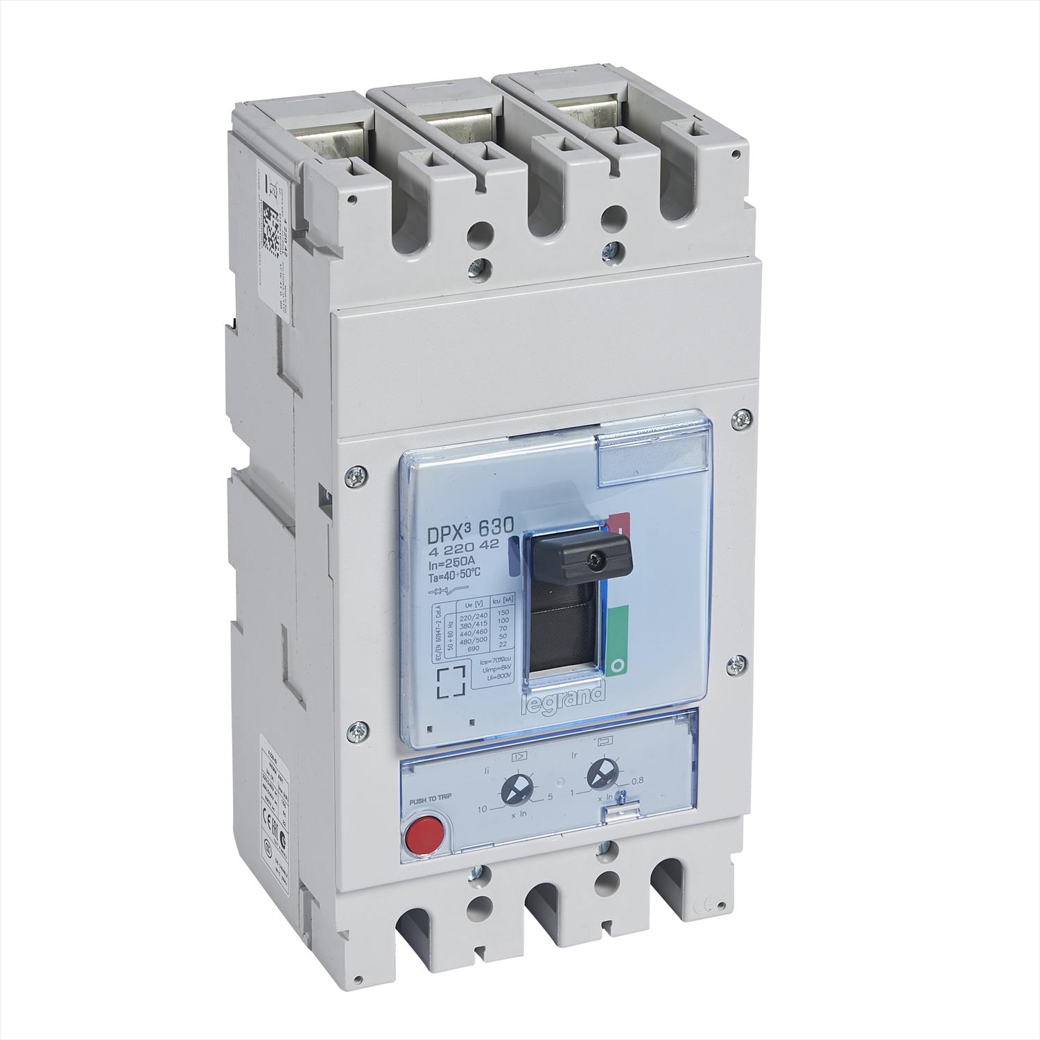 Interruptor caja moldeada 3x630A 70kA DPX3 422042 Legrand — Legrand