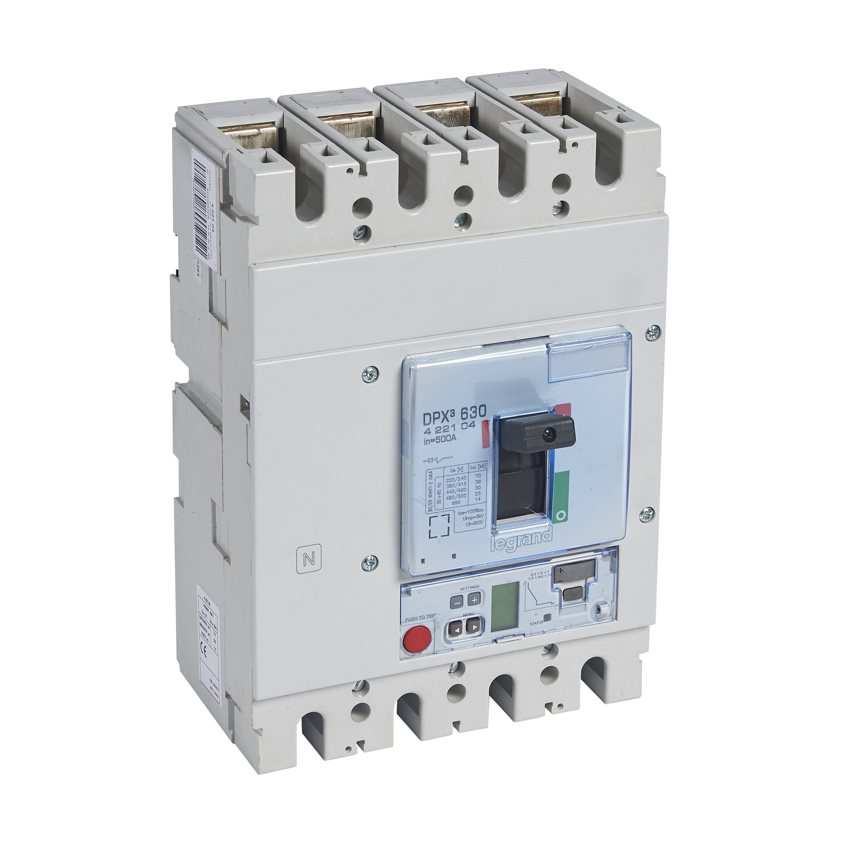 Interruptor caja moldeada 4x500A 36kA DPX3 422104 Legrand — Legrand