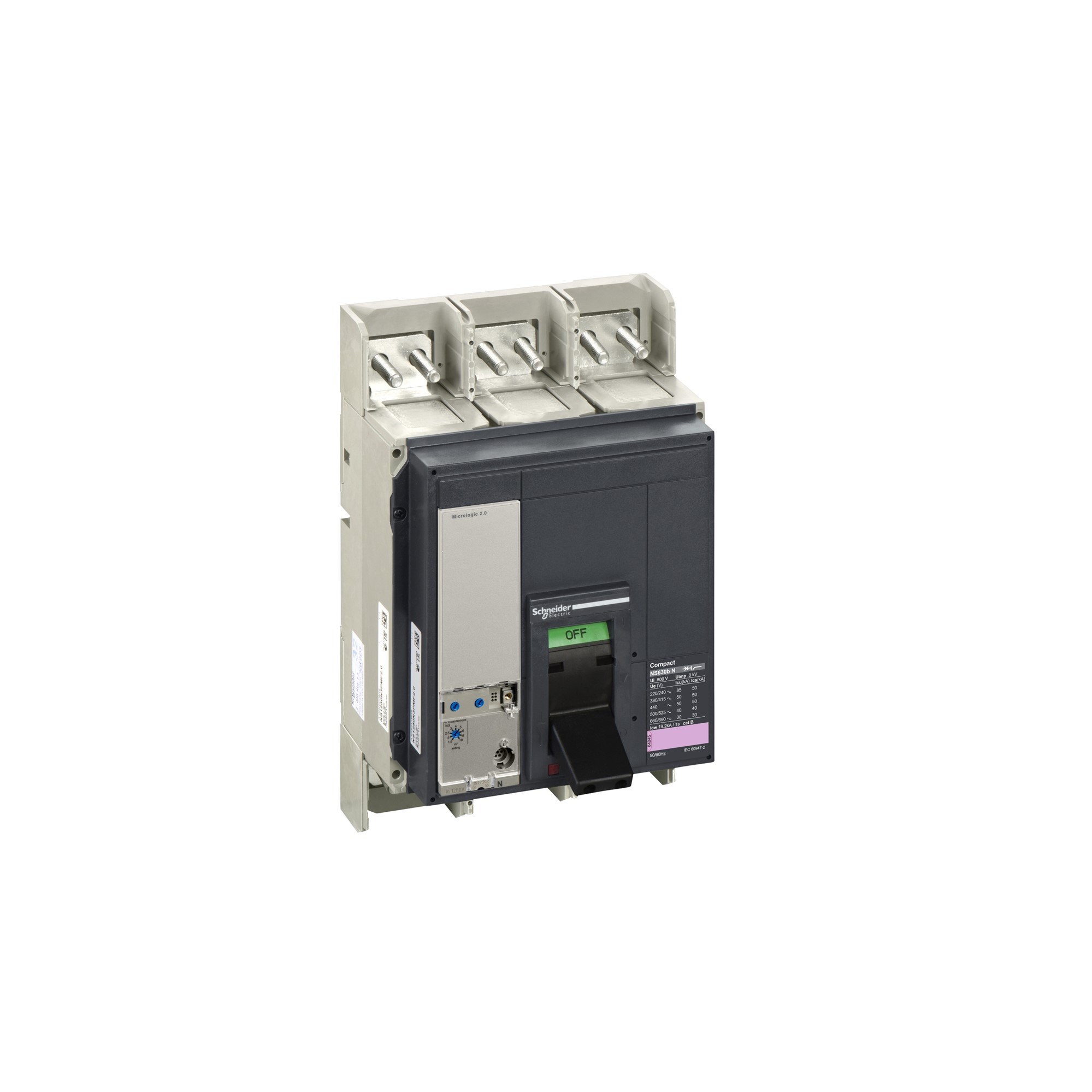 Interruptor caja moldeada 3x630A 380V 50kA CHL33460M220VAC Schneider — Schneider Electric