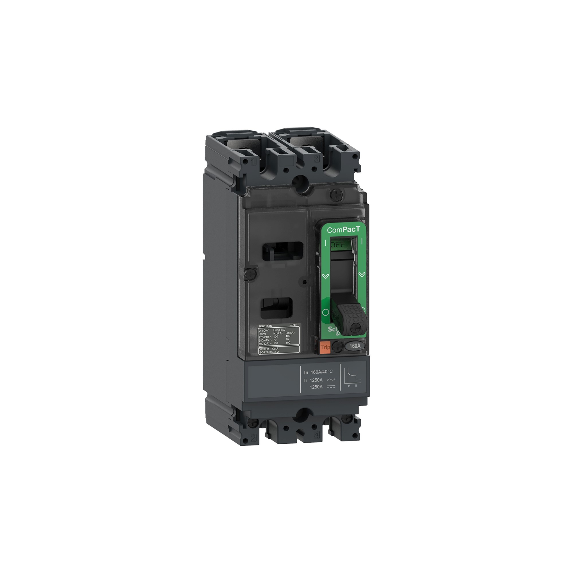 Interruptor caja moldeada 2x50A 18kA C10F2TM050 Schneider — Schneider Electric