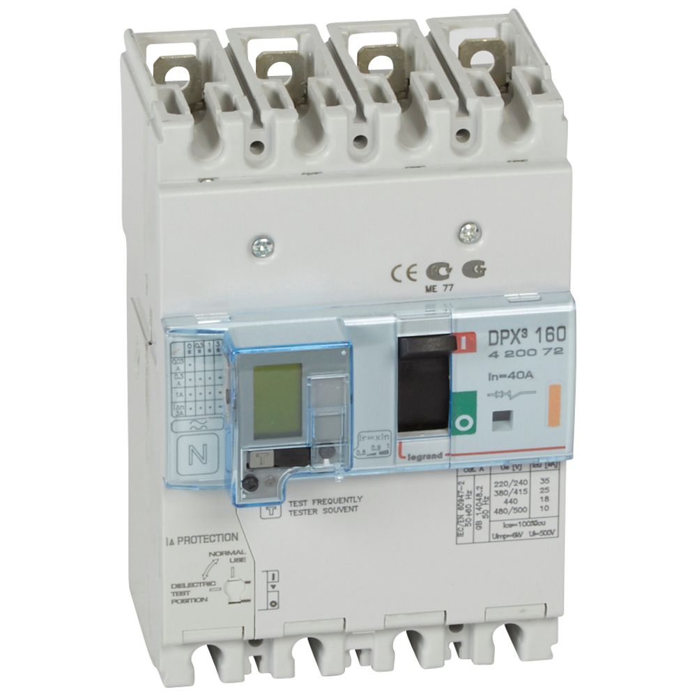 Interruptor caja moldeada 4x40A 25kA DPX3 420072 Legrand — Legrand