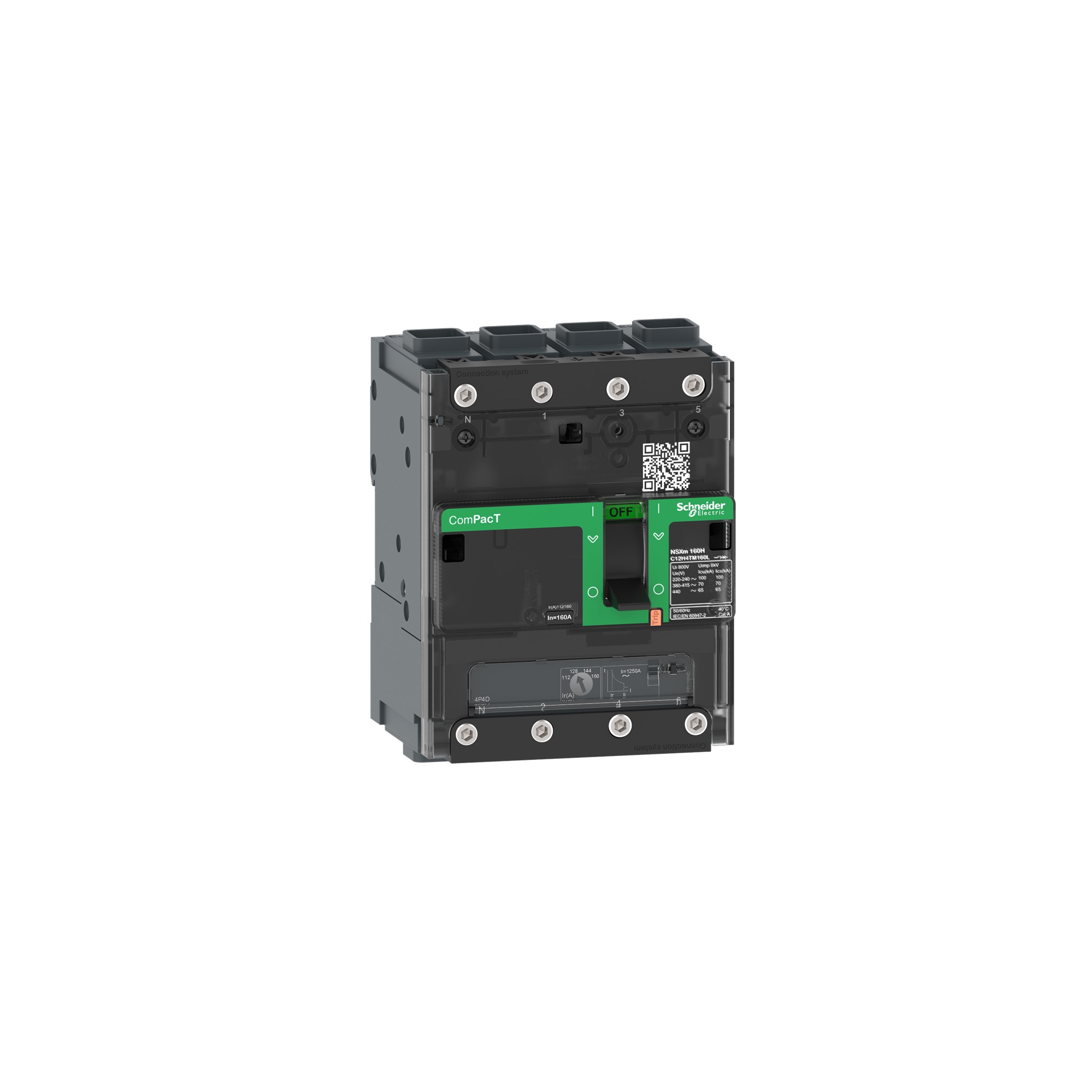 Interruptor caja moldeada 4x50A — Regulable C11F4TM050L Schneider — Schneider