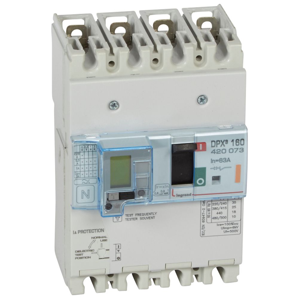 Interruptor caja moldeada 4x63A 25kA DPX3 420073 Legrand — Legrand