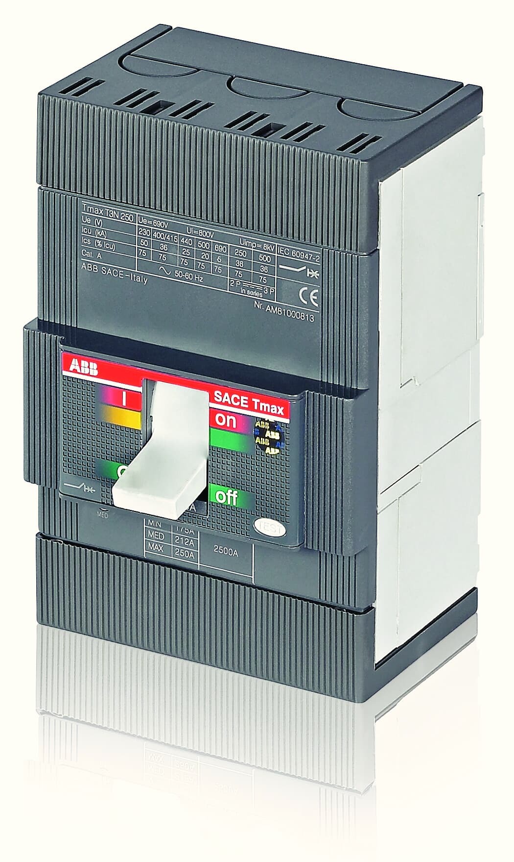 Interruptor caja moldeada 3x250A 36kA 1SDA051247R1 ABB — ABB