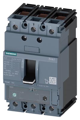 Interruptor caja moldeada 50A 415V 55kA 3VA1 35....50A Siemens — Siemens