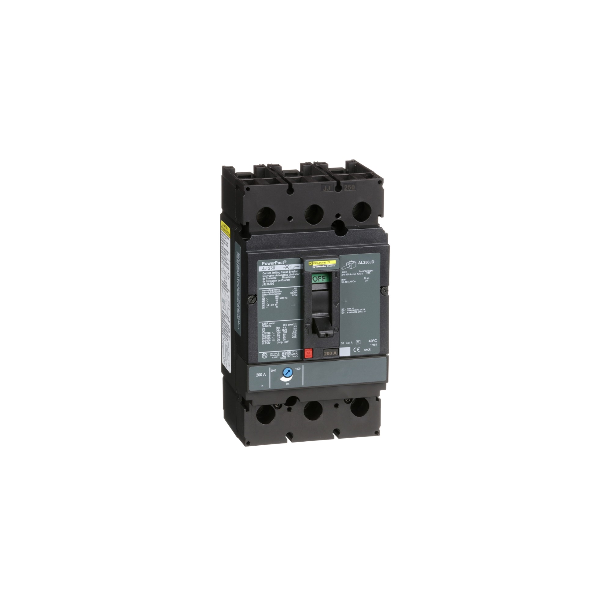 Interruptor Caja Moldeada UL Powerpact Jjl Termomagnetico 200A 3P 65kA JJL36200 — Schneider Electric — Schneider Electric
