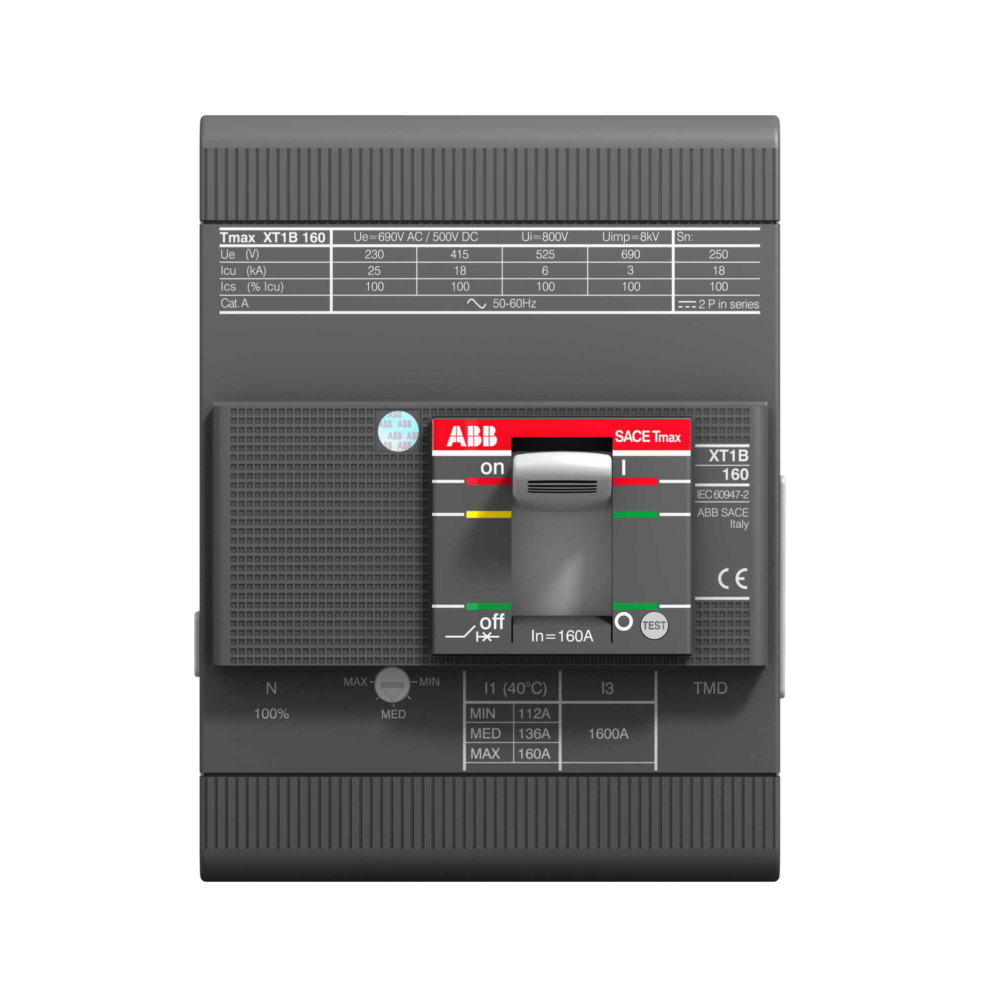 Interruptor caja moldeada 4x20A 18kA 1SDA066811R1 ABB — ABB