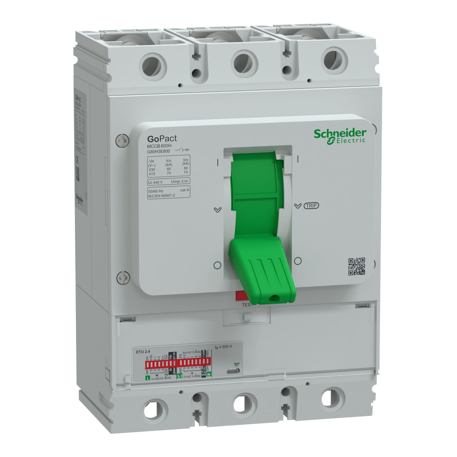 Int Moldeado Gopact 3x800A 70kA Etu G80H3E800 — Schneider Electric — Schneider Electric