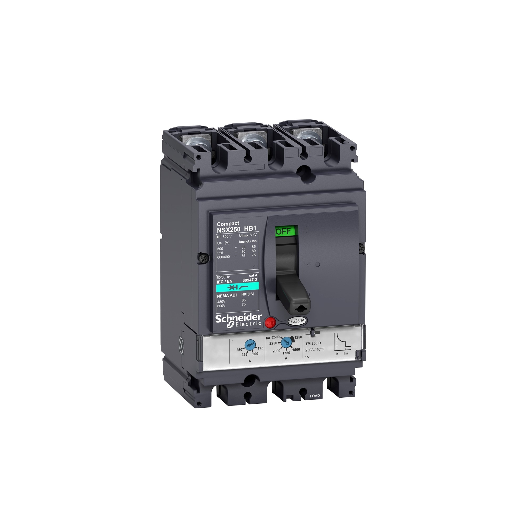 Interruptor caja moldeada 3x100A LV — Regulable 43321859 Schneider — Schneider