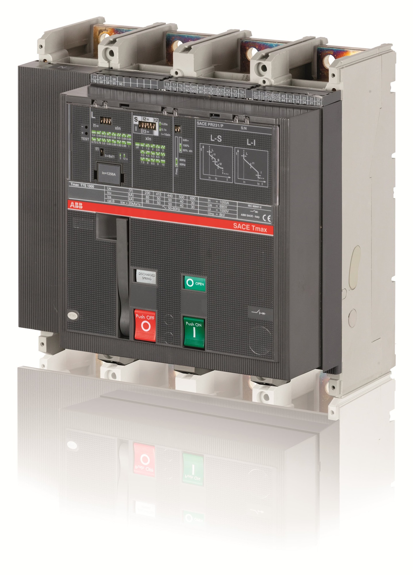 Interruptor caja moldeada 4x1000A 50kA 1SDA062762R1 ABB — ABB