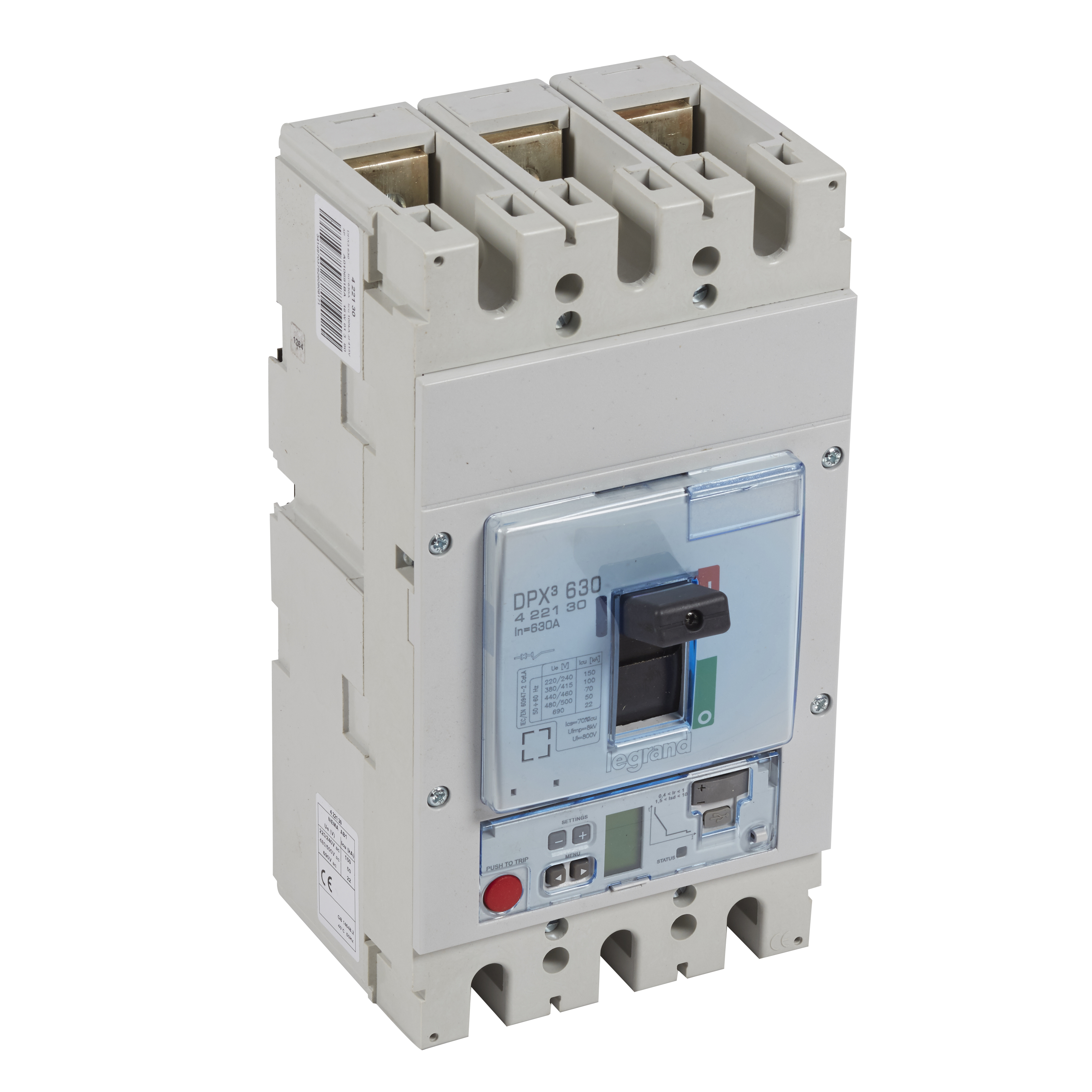 Interruptor caja moldeada 3x630A 400V 100kA DPX3 422130 Legrand — Legrand