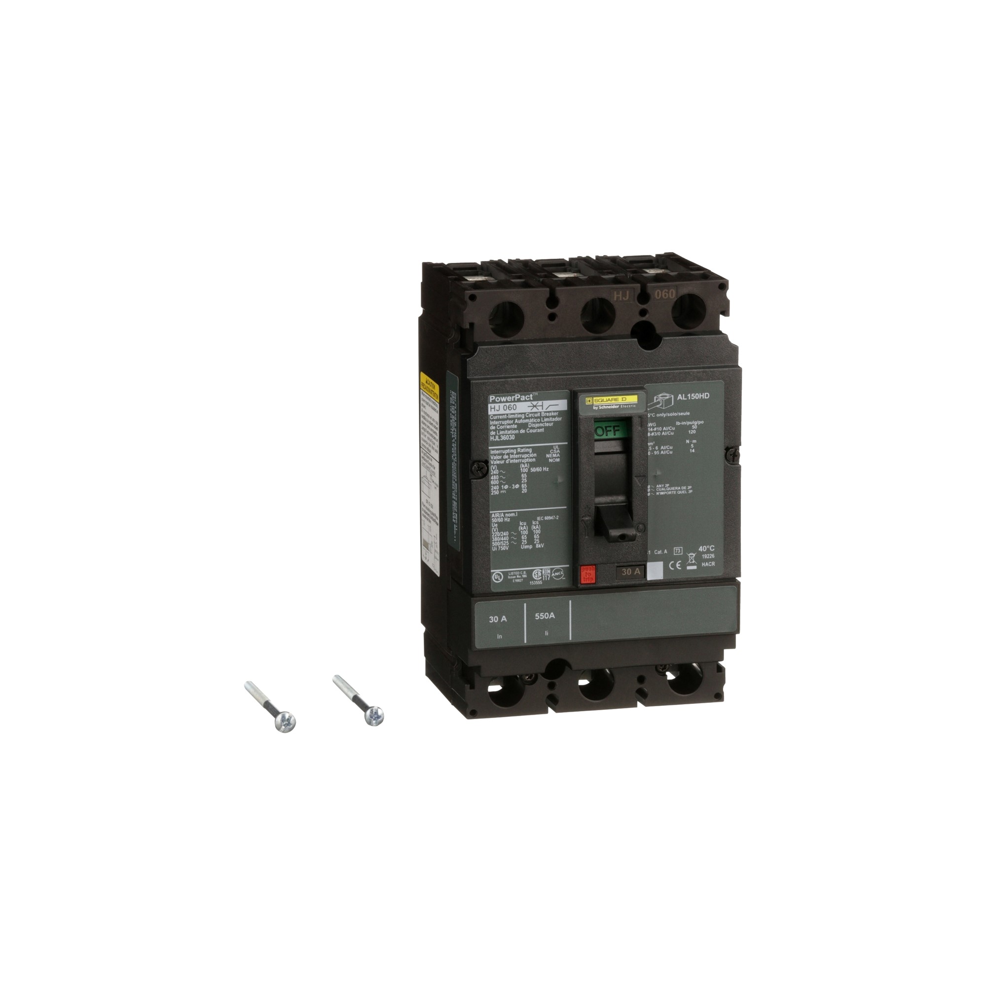 Interruptor de Caja Moldeada UL Termomagnetico 30A 3P 65kA HJL36030 — Schneider Electric — Schneider Electric