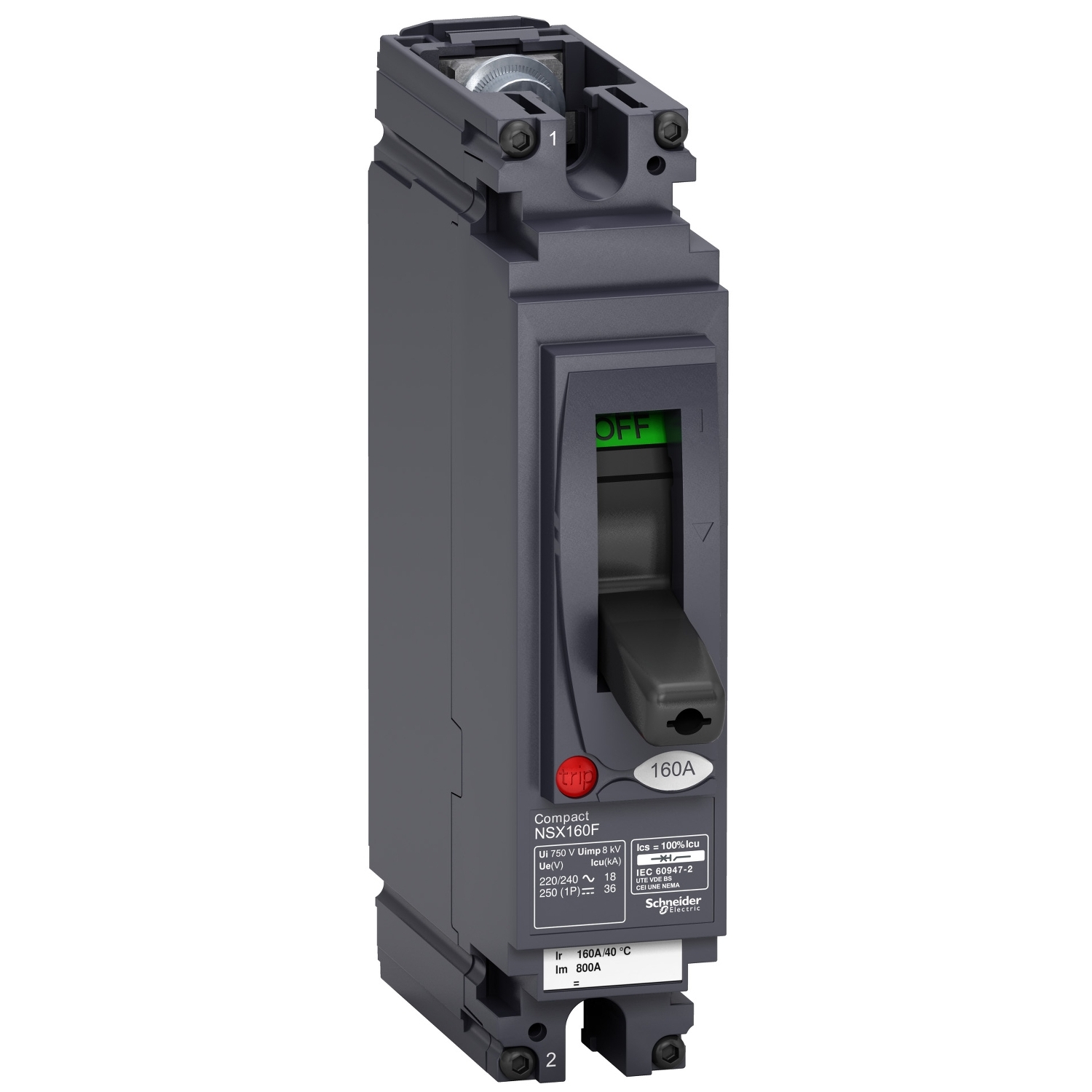 Interruptor caja moldeada 1x160A 18kA LV 43867059 Schneider — Schneider