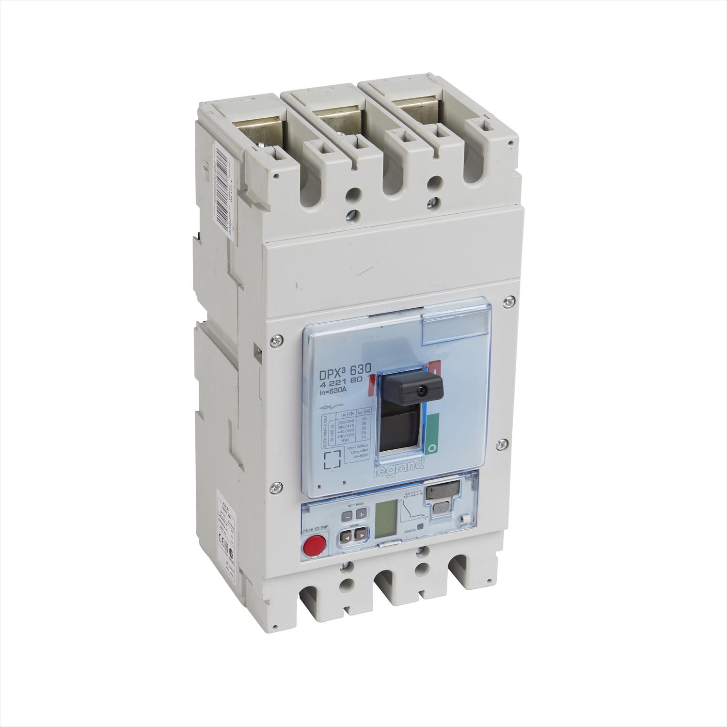 Interruptor caja moldeada 3x630A 400V 36kA DPX3 422180 Legrand — Legrand