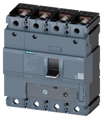 Interruptor caja moldeada 4x250A 415V 36kA 3VA1 43210961 Siemens — Siemens