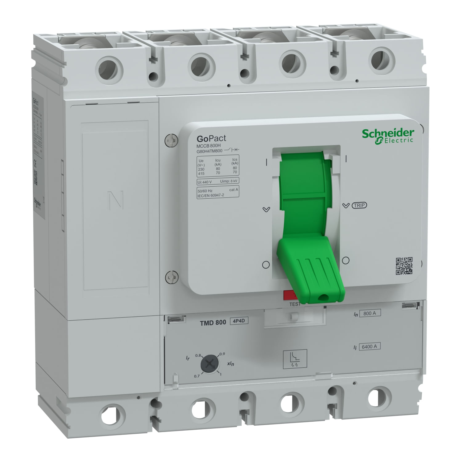 Int Moldeado Gopact 4x800A 70kA Tmd G80H4TM800 — Schneider Electric — Schneider Electric