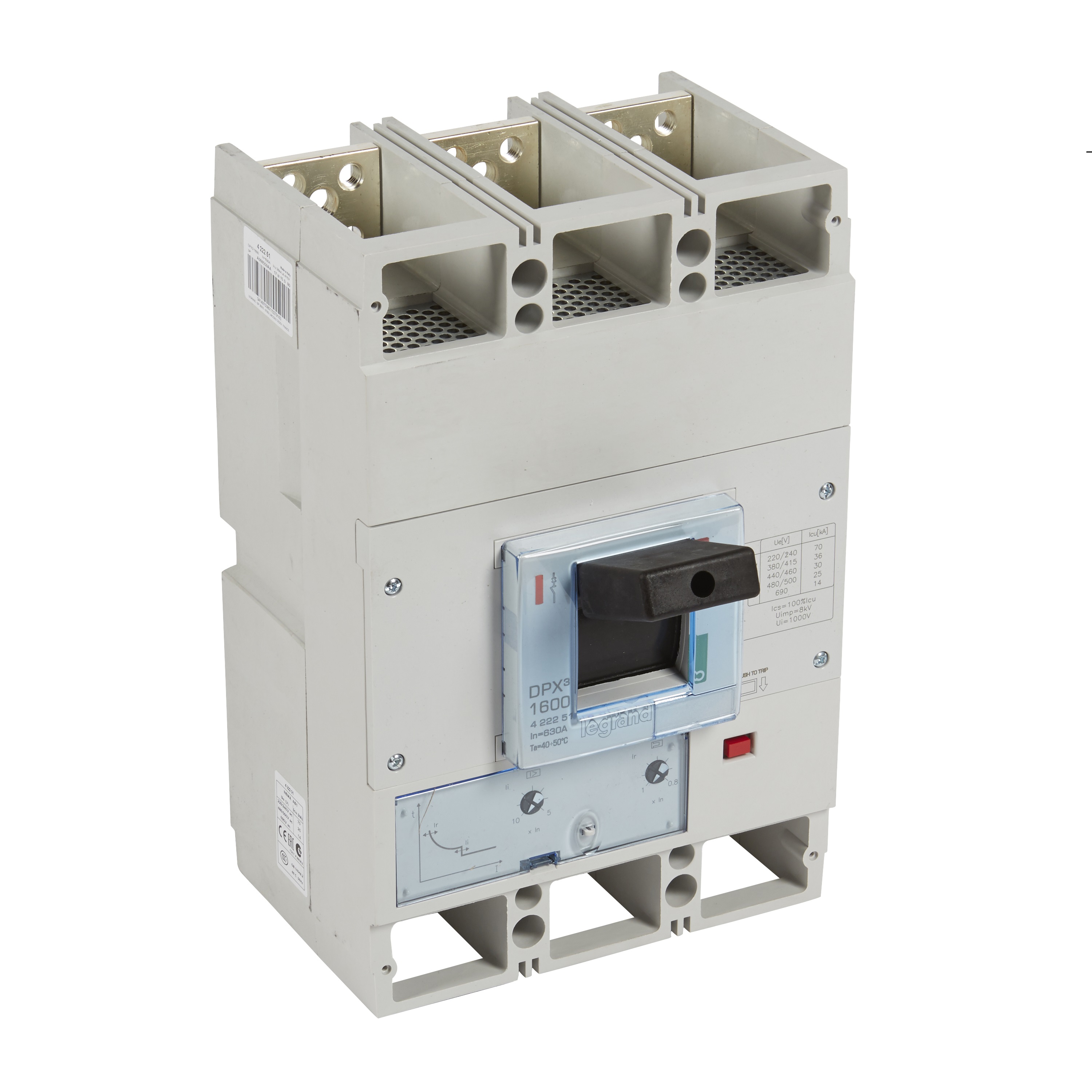 Interruptor caja moldeada 3x630A 400V 36kA DPX3 422251 Legrand — Legrand