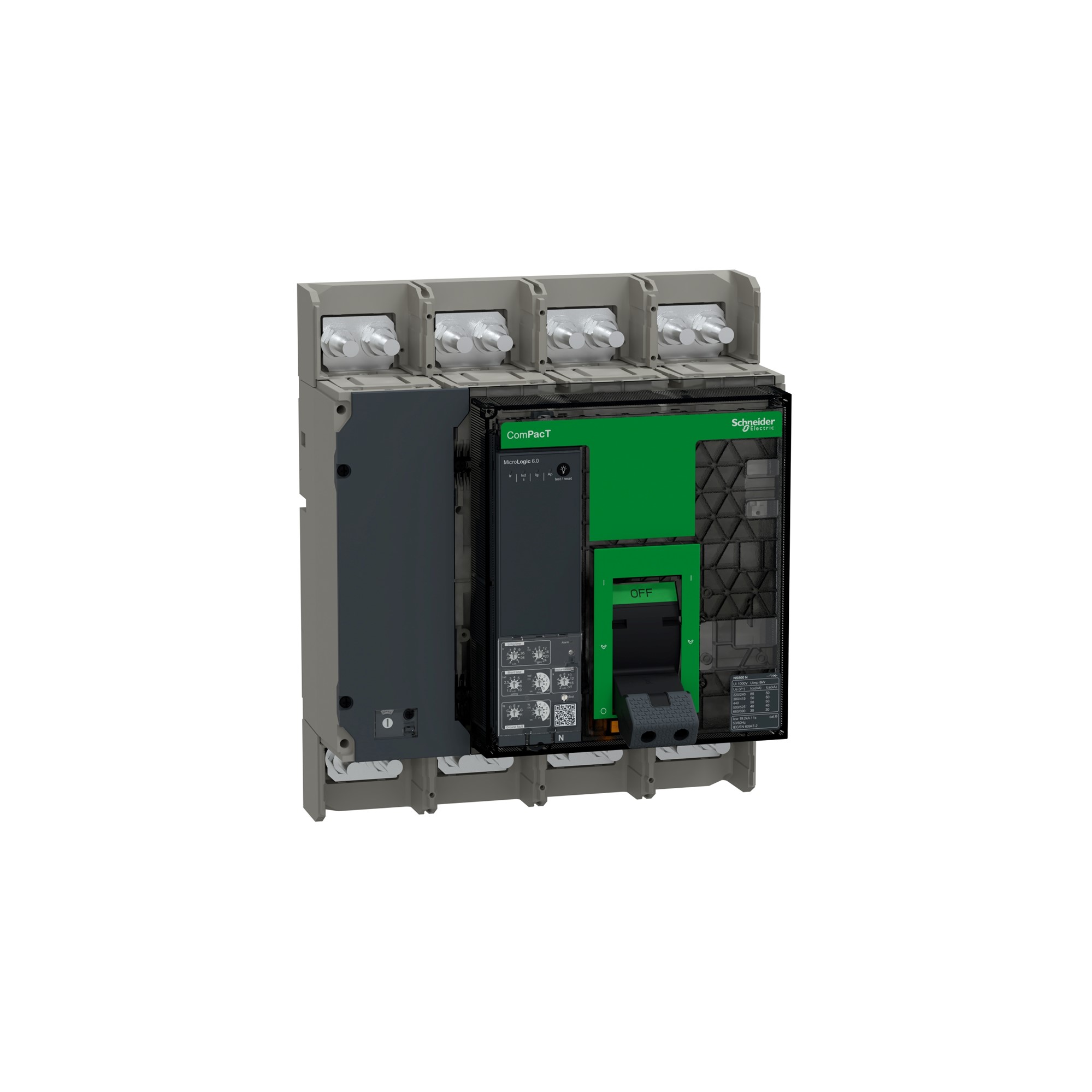 Interruptor caja moldeada 4x800A 415V C080N460FM Schneider — Schneider