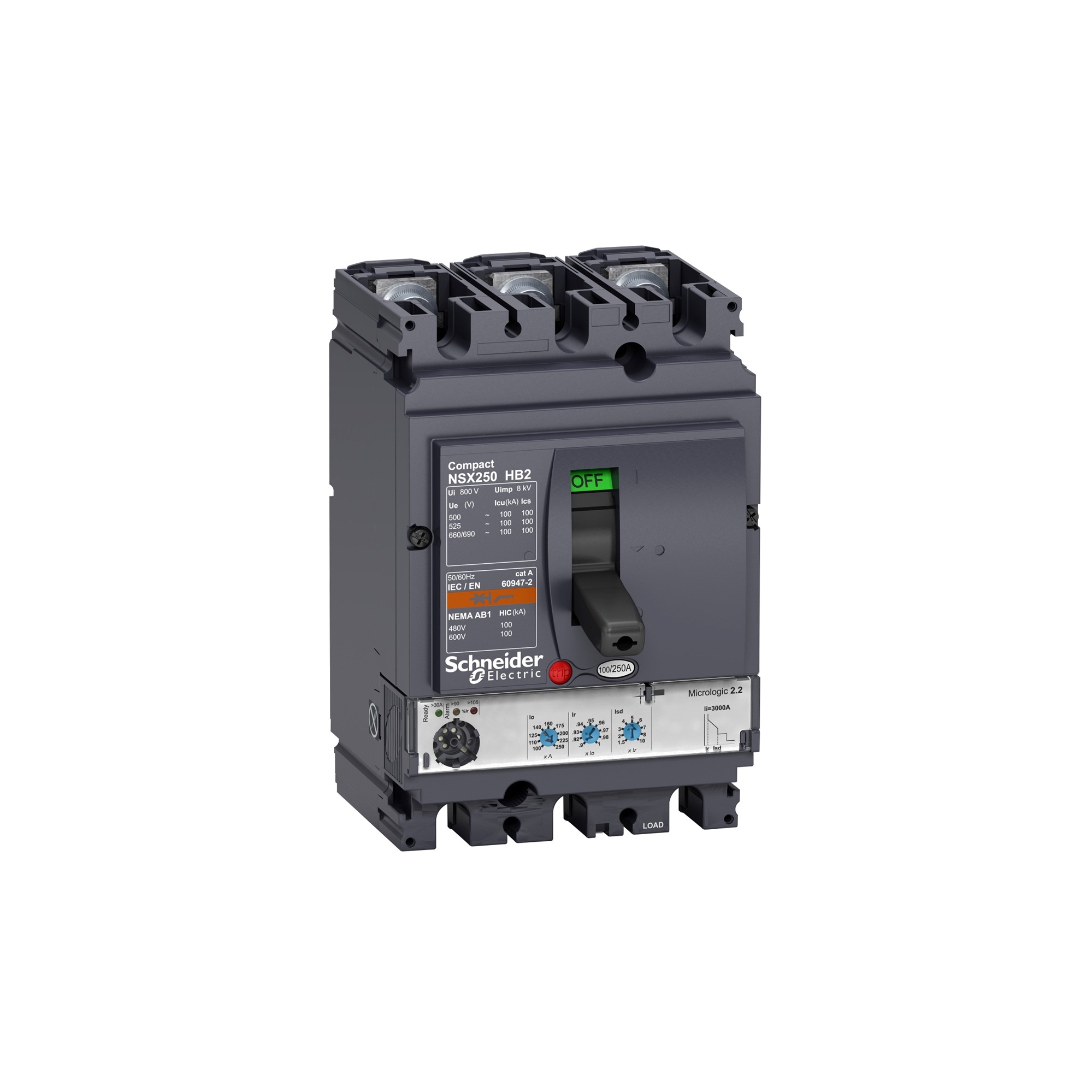 Interruptor caja moldeada 3x250A 690V 100kA LV 43357459 Schneider — Schneider