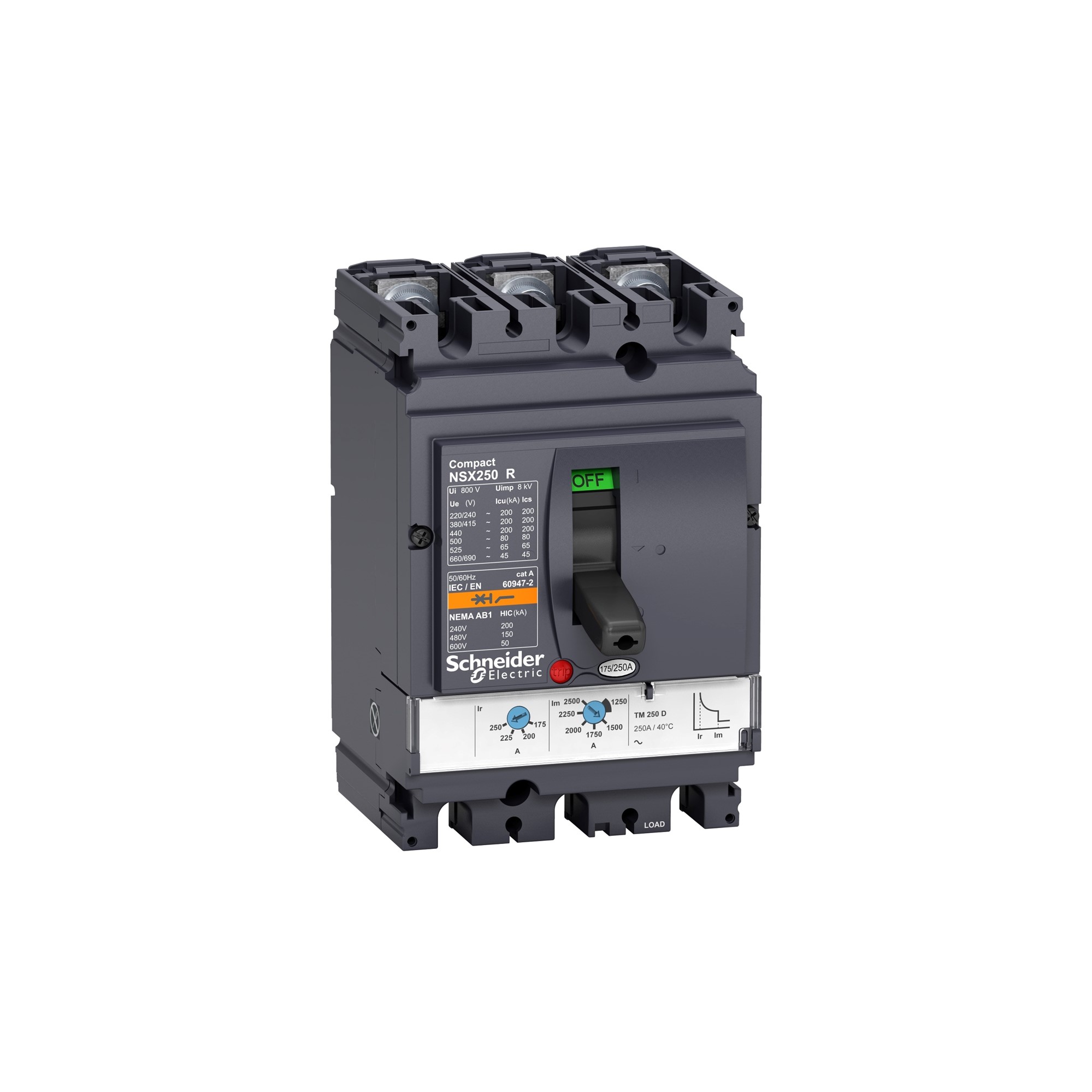Interruptor caja moldeada 3x160A 415V 200kA LV 43347259 Schneider — Schneider