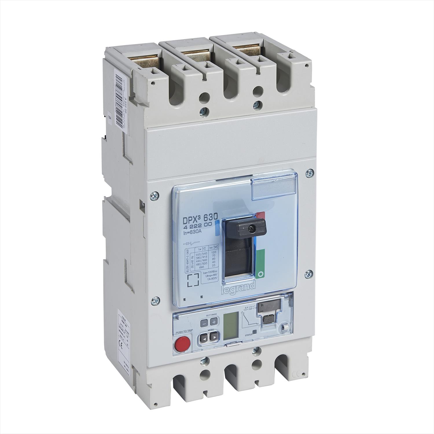 Interruptor caja moldeada 3x630A 400V 70kA DPX3 422200 Legrand — Legrand
