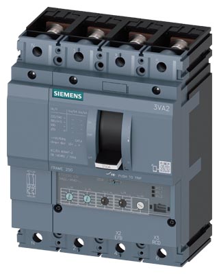 Interruptor caja moldeada 250A 55kA 3VA2 100A-250A Siemens — Siemens