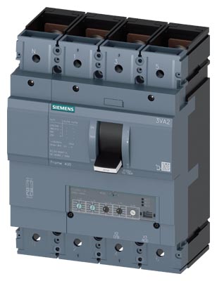 Interruptor caja moldeada 400A 55kA 3VA2 160A-400A Siemens — Siemens