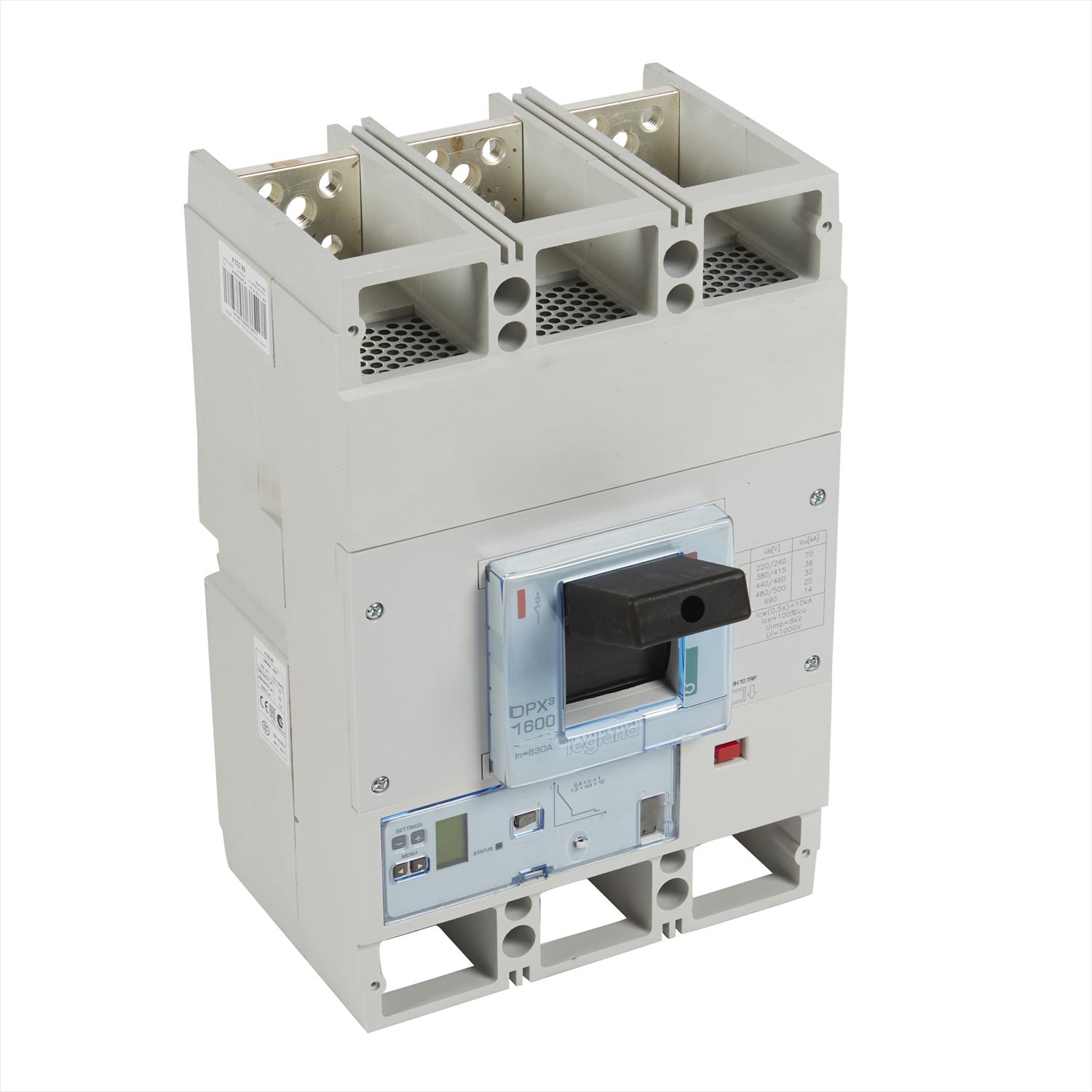 Interruptor caja moldeada 3x800A 400V 36kA DPX3 422348 Legrand — Legrand