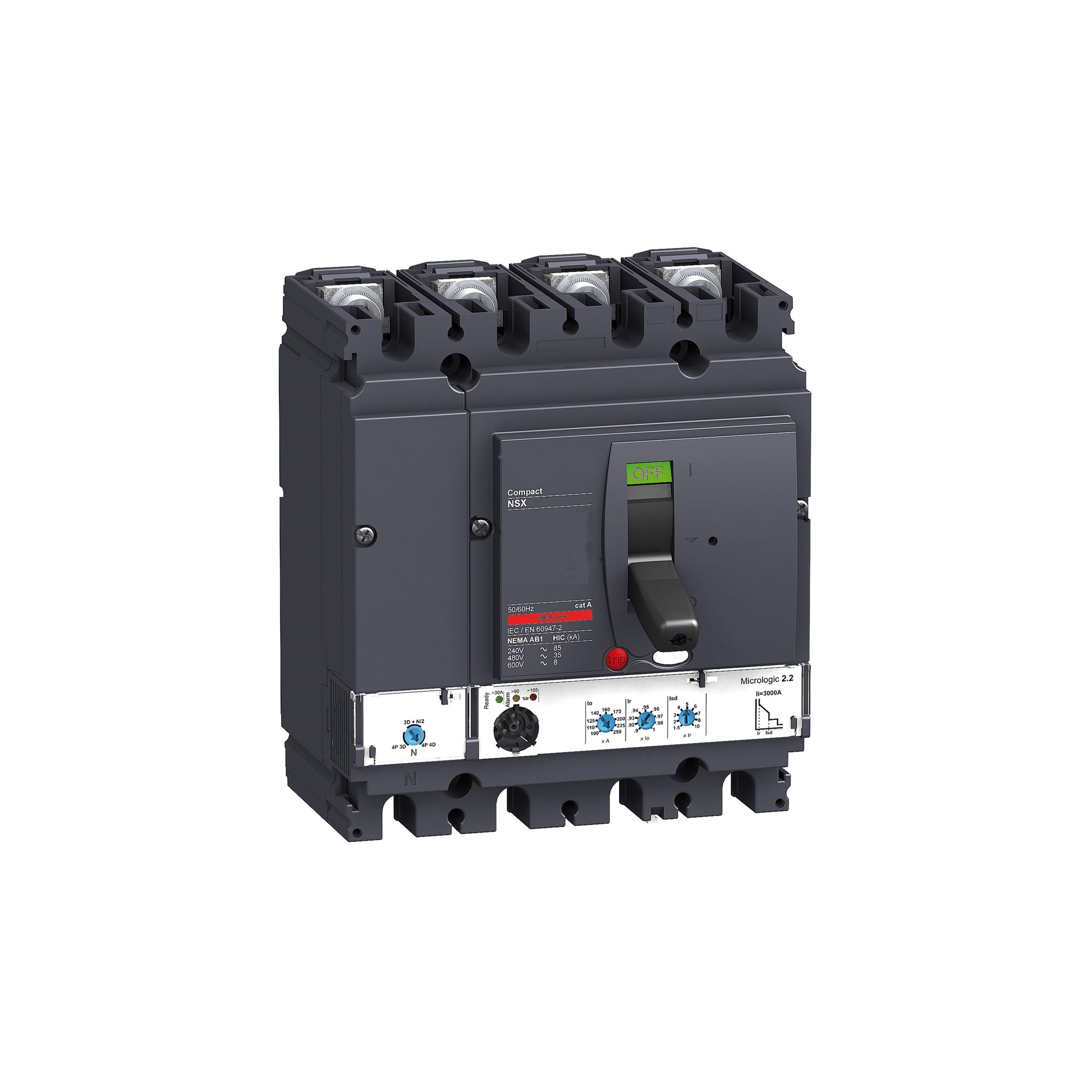 Interruptor caja moldeada 4x160A 380V 50kA LV 43078559 Schneider — Schneider