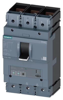 Interruptor caja moldeada 3x630A 415V 55kA 3VA2 — Regulable 240-630A Siemens — Siemens