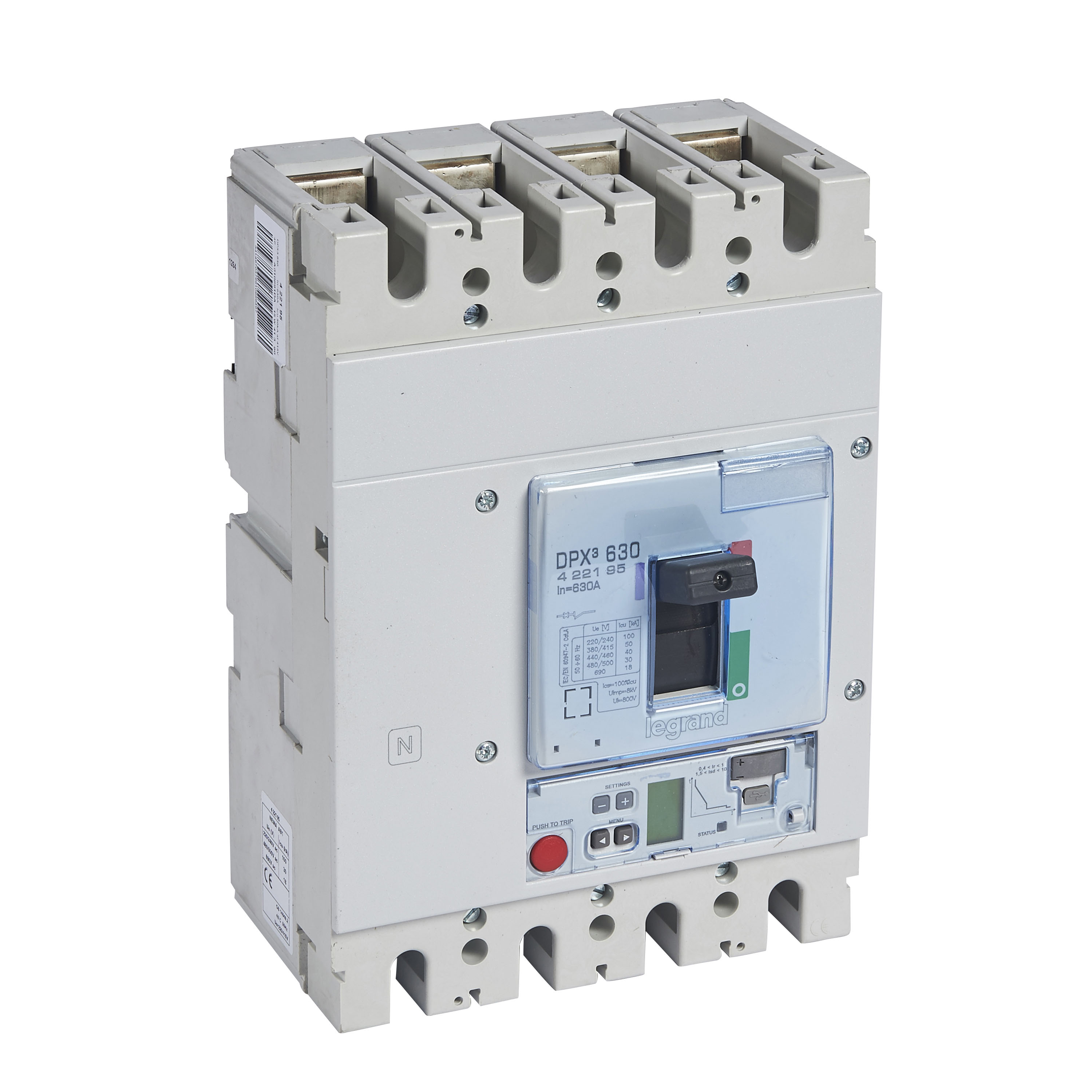 Interruptor caja moldeada 4x630A 50kA DPX3 422195 Legrand — Legrand