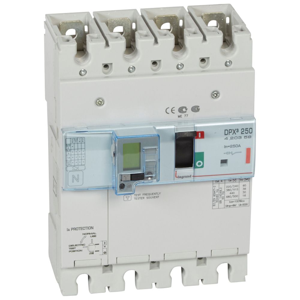 Interruptor caja moldeada 4x250A 36kA DPX3 420359 Legrand — Legrand