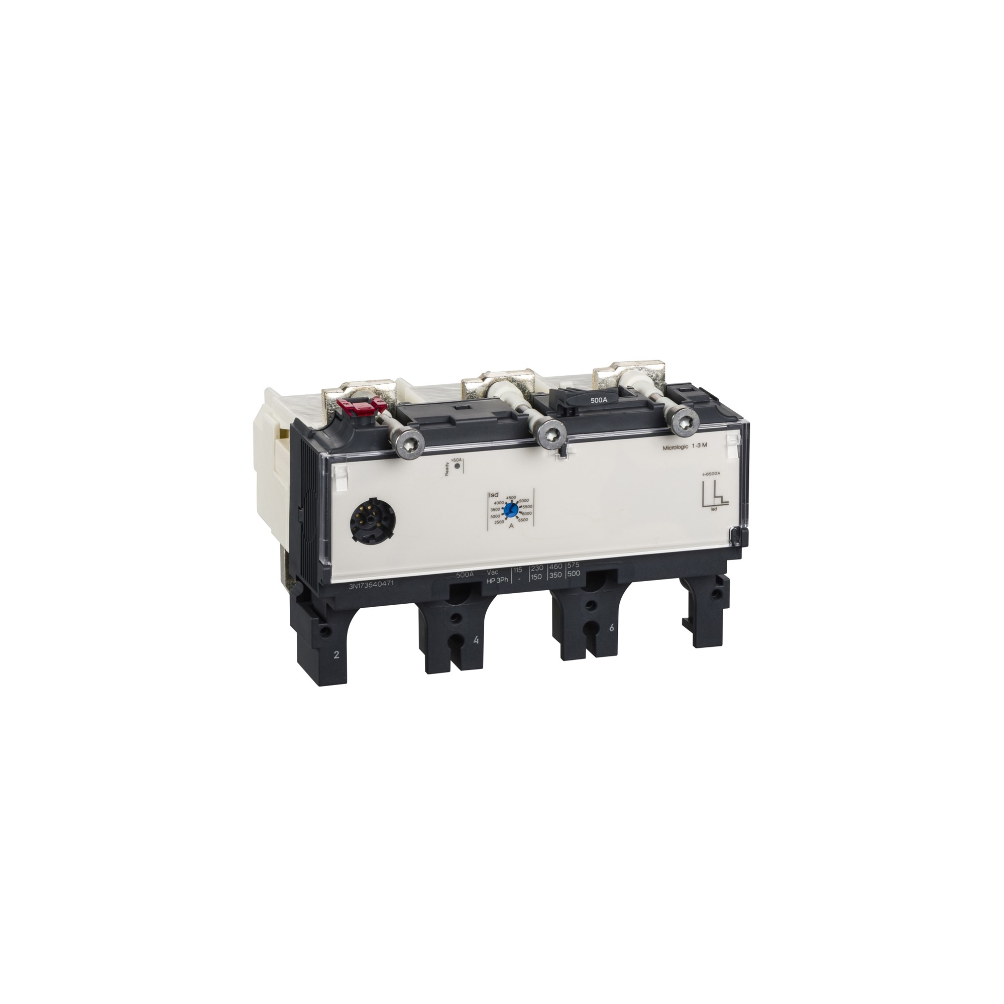Unidad de control ComPacT NSX protección de distribucion 500A 3P MicroLogic 1.3M LV432068 — Schneider Electric — Schneider Electric