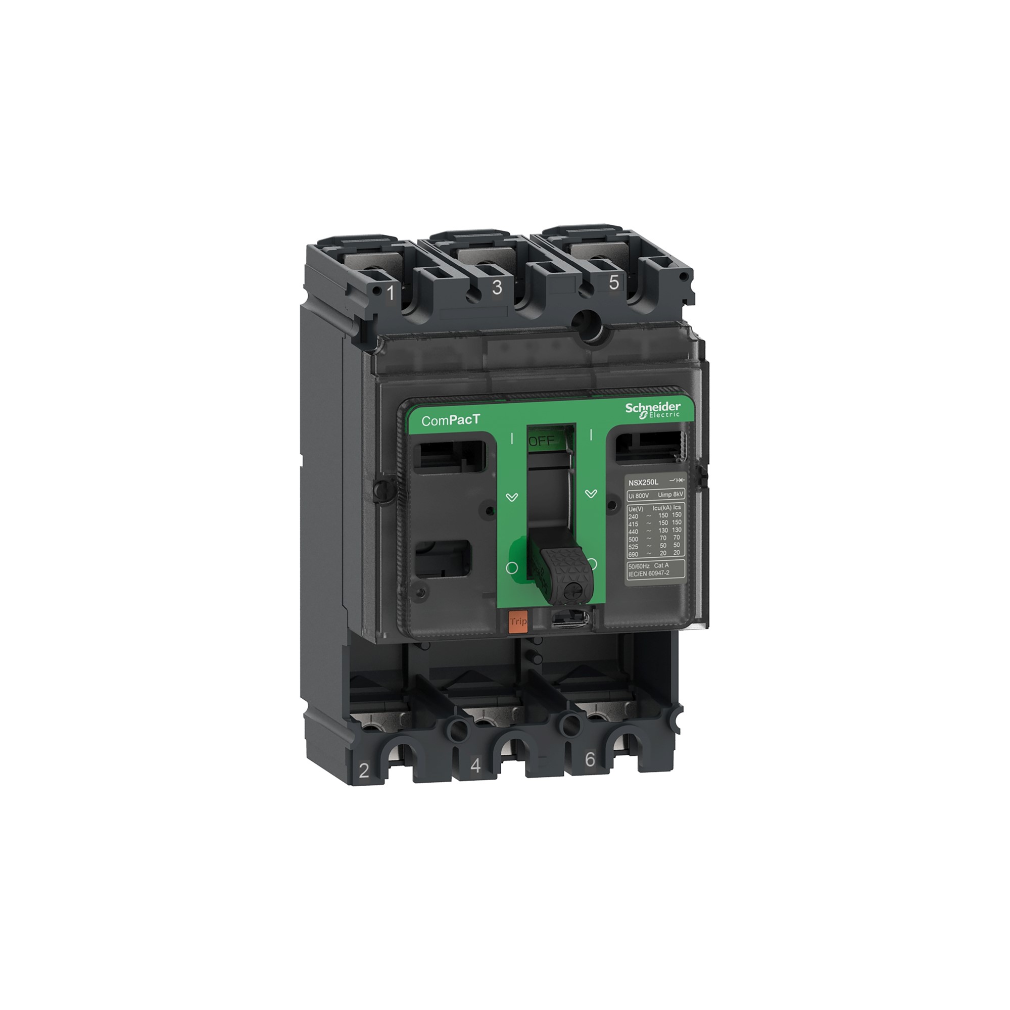 Interruptor caja moldeada 3x100A ComPacT NSX C10N3 Schneider — Schneider