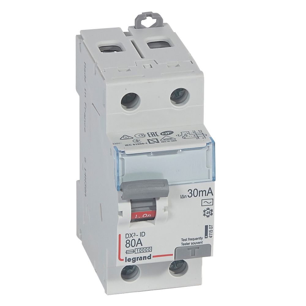 Interruptor DX3 Diferencial Tipo AC Bipolar 411507 — Legrand — Legrand