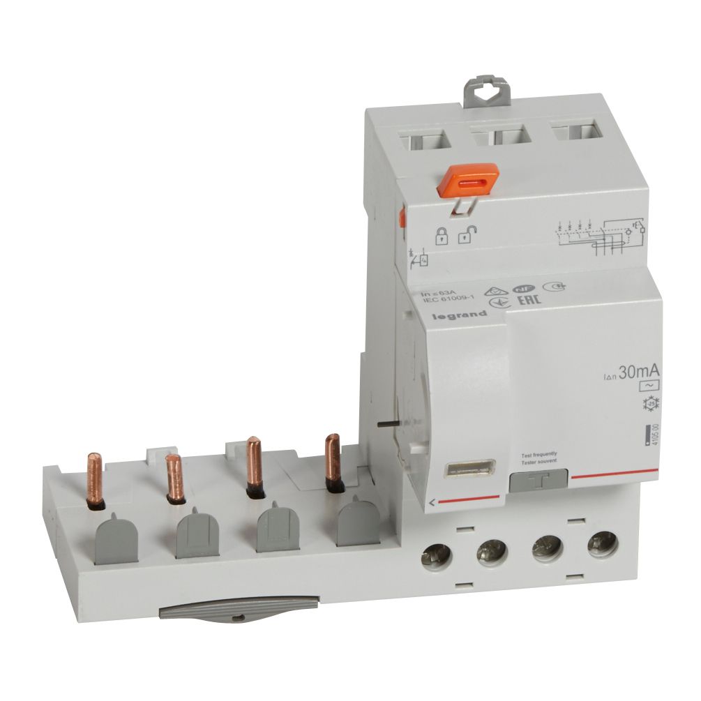 Bloque DX3 Diferencialtetrapolar Adaptable para Interruptores Automaticos 1 Modulo/polo 410500 — Legrand — Legrand
